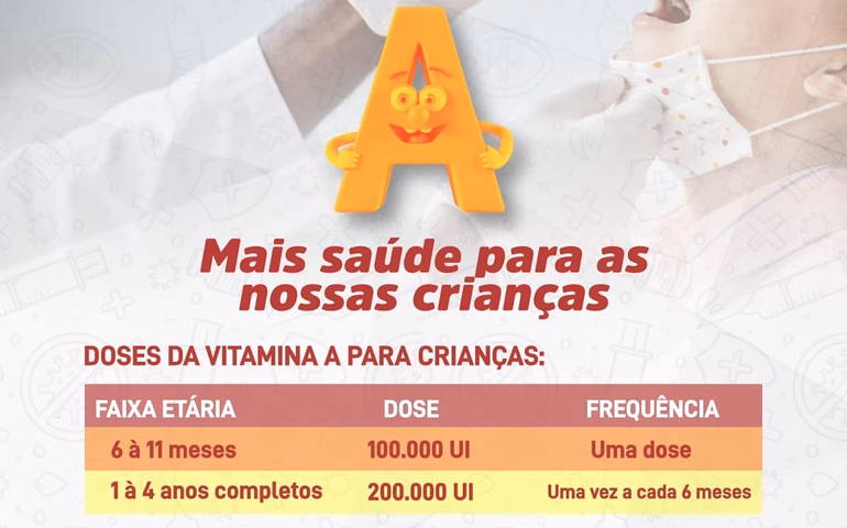 Programa Nacional de Suplementação de Vitamina A está presente nos postos de saúde de Penedo