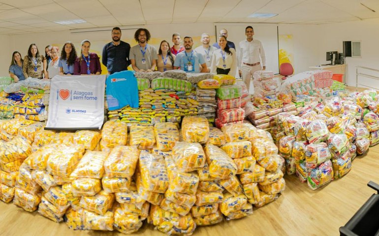 Sefaz arrecada mais de 3,5 toneladas de alimentos para campanha do Alagoas Sem Fome