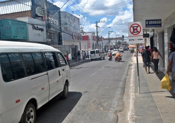 Arapiraca: Nova sinalização estabelece horário de estacionamento no Centro