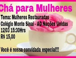 Chá para Mulheres na AD Nações Unidas