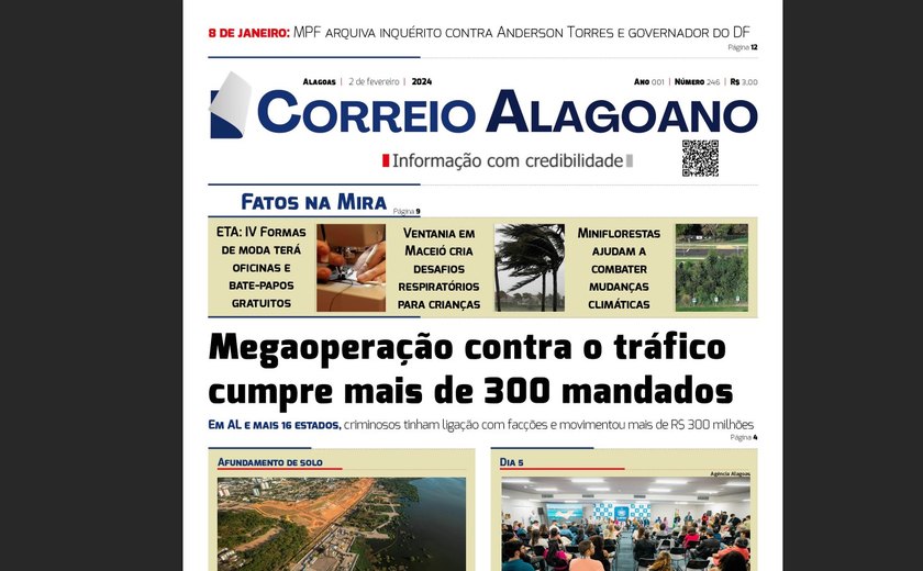 Megaoperação contra o tráfico cumpre mais de 300 mandados