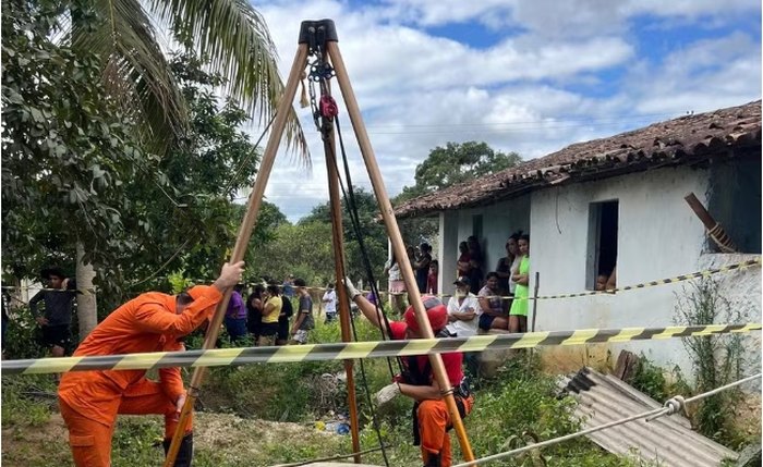 Corpo de idoso que caiu em poço é resgatado no interior de AL