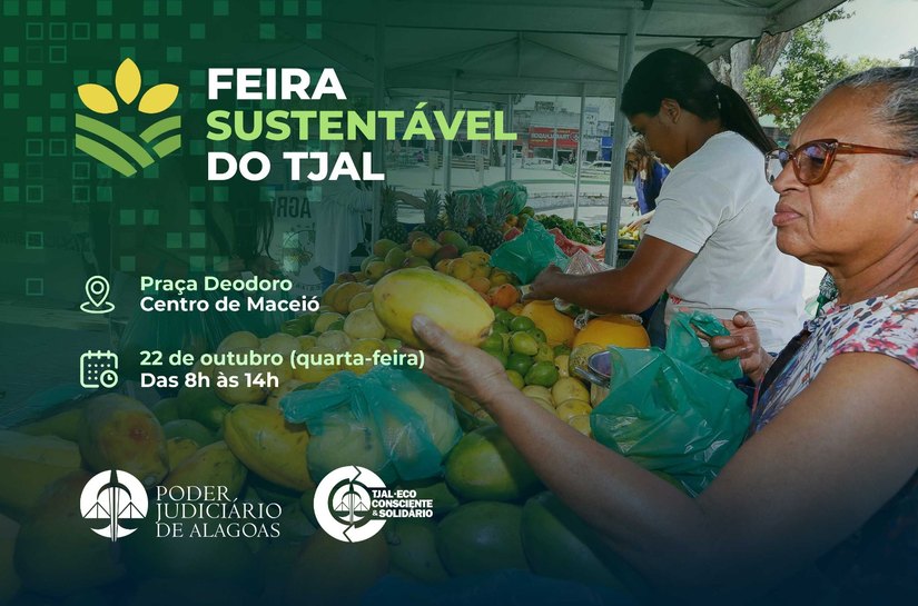 TJAL promove feira sustentável nesta quarta (22)