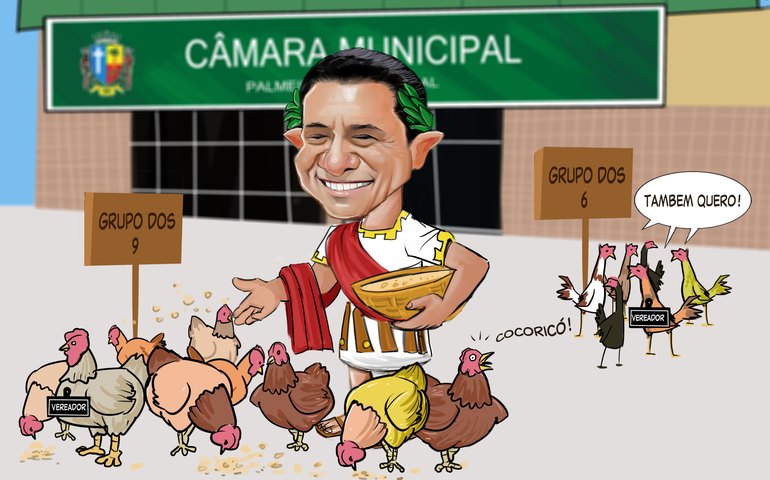 Seis vereadores foram escanteados pelo prefeito-imperador e pressionam para “comer” também a ração
