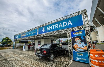 Posto de vacinação do Drive Thru do Arapiraca Garden Shopping encerra atividades nesta terça