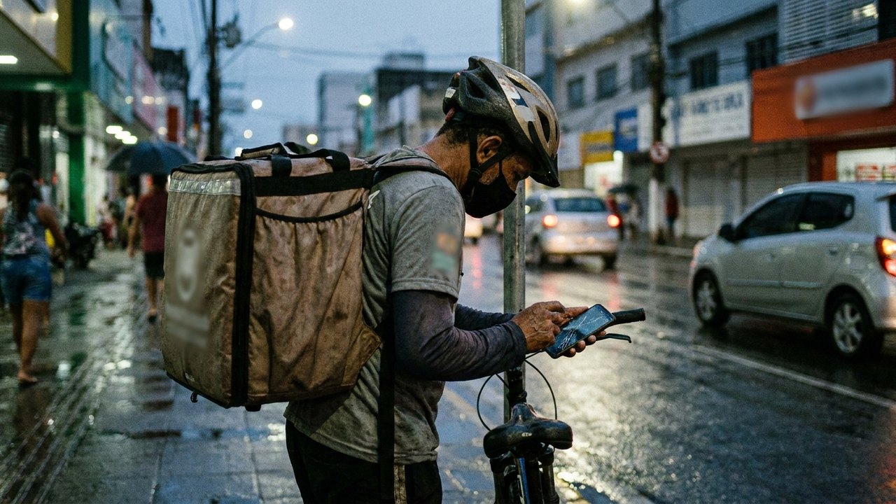 58,9% dos trabalhadores de aplicativos estavam em plataformas de transporte em 2025, diz IBGE
