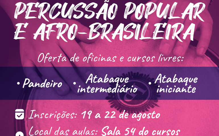 Ufal lança Laboratório de Percussão Popular e Afro-brasileira
