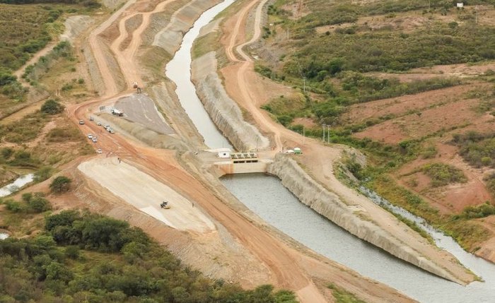 Obra da transposição do rio São Francisco no Ceará