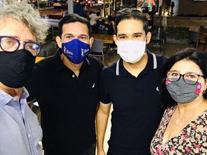 Euzinho, os anfitriões e Elzlane Santos