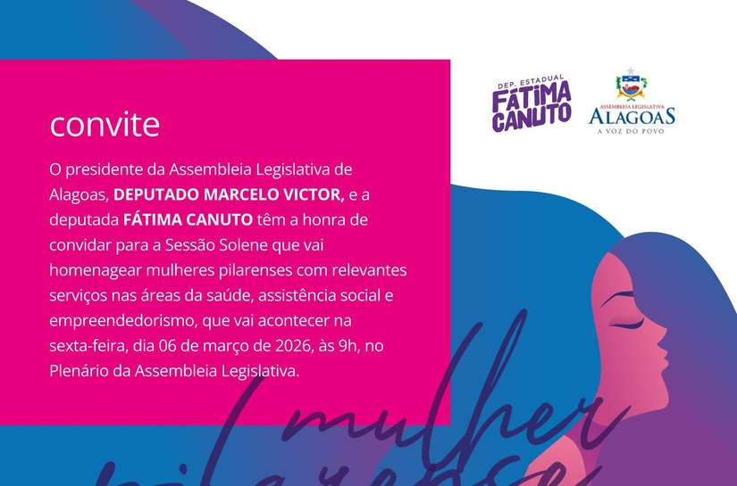 Assembleia Legislativa homenageia mulheres de Pilar em sessão solene