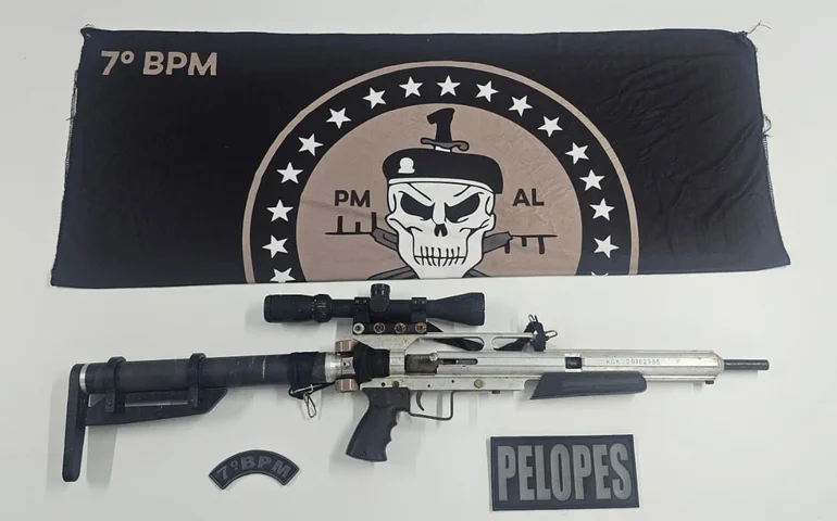 Operação Protetor Divisas apreende fuzil artesanal em Santana do Ipanema