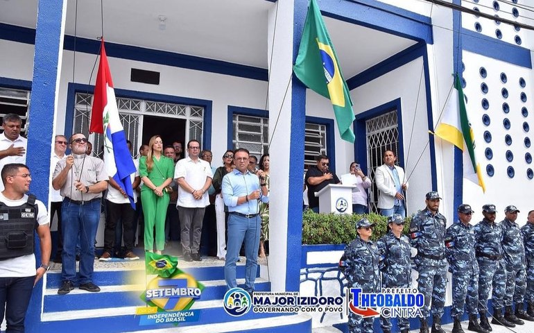 Prefeito Theobaldo Cintra promove ato cívico em Major pelos 201 anos da Independência do Brasil