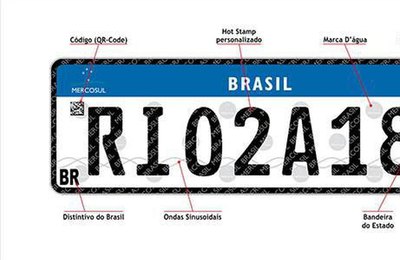 Justiça suspende adoção de placas de veículos do Mercosul