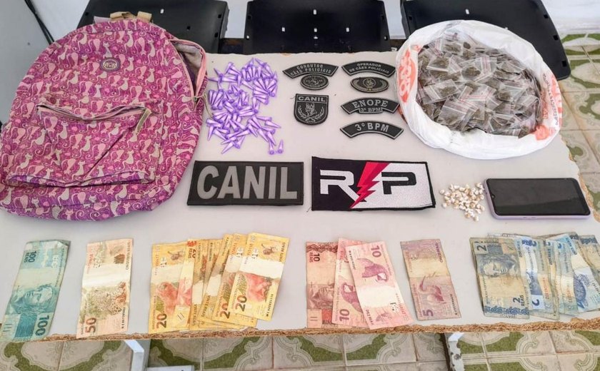 Ação da PM resulta na prisão de homem por tráfico de drogas em Arapiraca