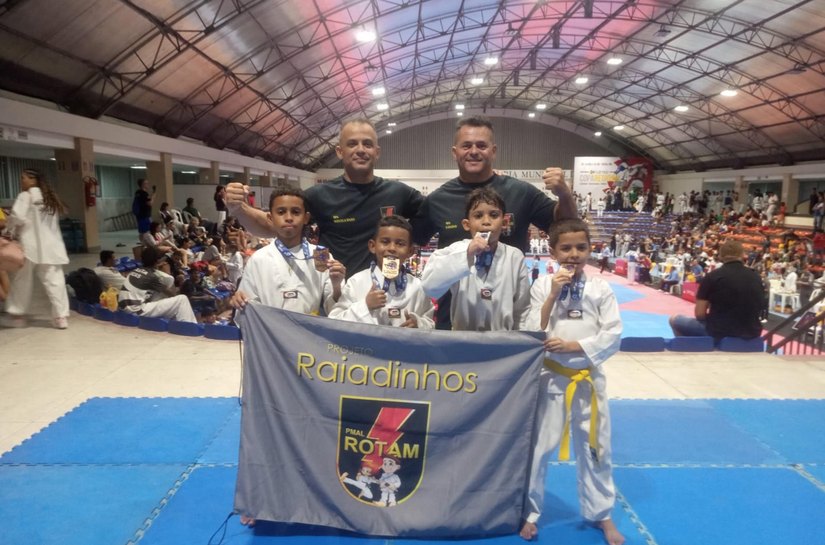 Crianças do Projeto Raiadinhos são medalhistas em campeonato de Taekwondo no Rio Grande do Norte
