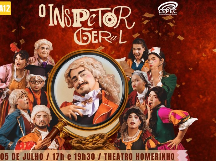 Entre risos e escândalos: “O Inspetor Geral”, de Gógol, chega ao Theatro Homerinho em uma montagem vibrante e irresistível