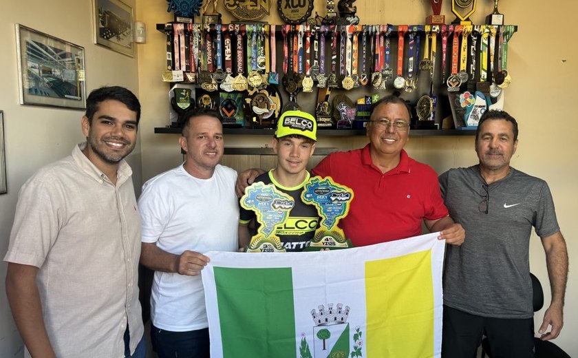 Prefeitura de Arapiraca apoiará piloto de motocross Gabriel Magalhães nos circuitos brasileiros