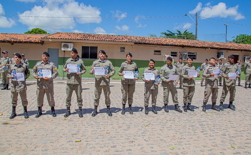 4° Batalhão da PM realiza solenidade em homenagem aos destaques do 3° trimestre de 2024