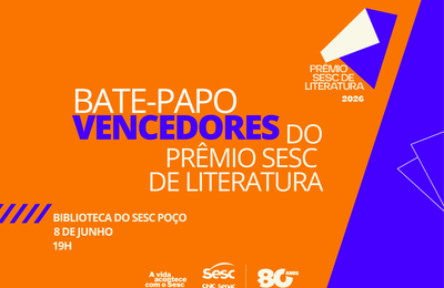 Sesc Alagoas promove encontro com vencedores do Prêmio Sesc de Literatura 2025
