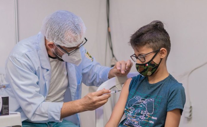Cerca de 60% do público infantil foram vacinados com primeira dose