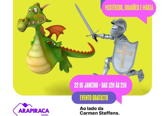 Arapiraca Garden Shopping sedia oficina de jogos de RPG neste domingo (22)