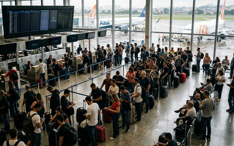 Azul cancela 12 voos e Gol suspende operações por pane em aeroportos de São Paulo