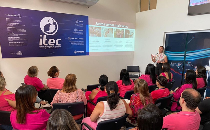 Outubro Rosa: ITEC promove palestra sobre prevenção ao câncer de mama