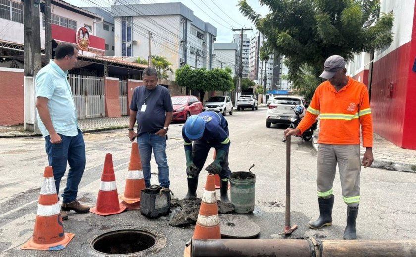 Operação Língua Suja identifica dois vazamentos de esgoto em Maceió