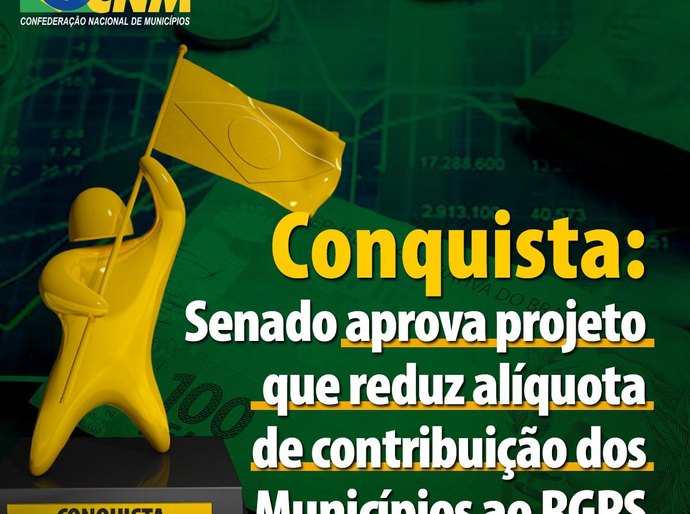 Conquista: Municípios terão redução de alíquota do INSS até 2027