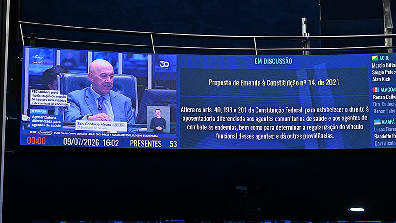 Plenário pode votar na terça PEC dos agentes de saúde em primeiro turno