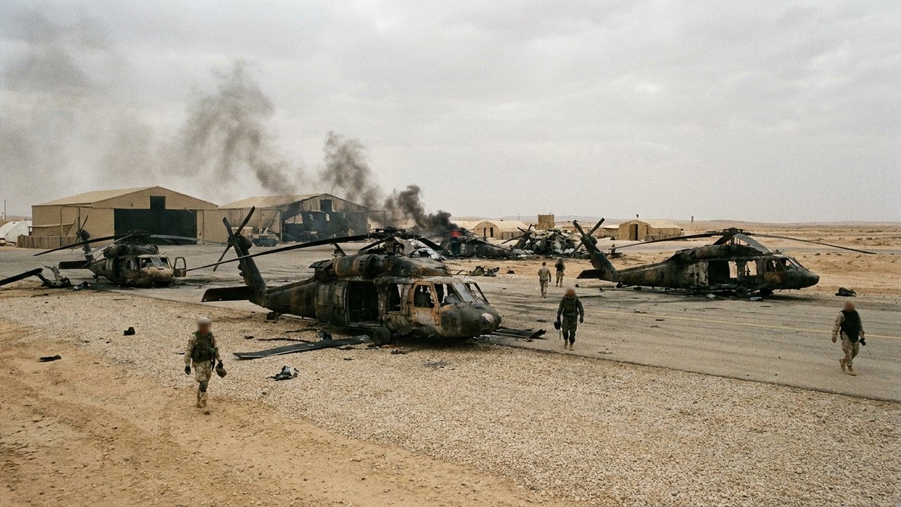 EUA perdem mais de 20 helicópteros em base na Jordânia durante retaliação iraniana, diz mídia