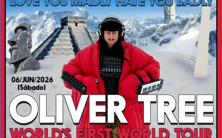 Oliver Tree traz turnê mundial a São Paulo em junho de 2026