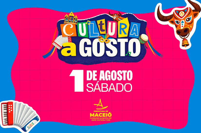 Cultura a Gosto inicia programação com atrações em três regiões de Maceió neste sábado (1º)