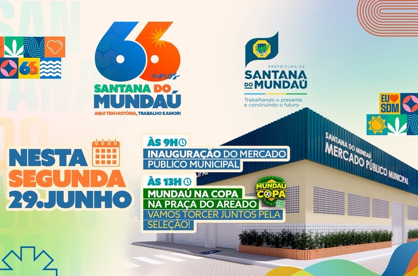 66 anos de Santana do Mundaú: prefeitura inaugura Mercado Municipal na segunda-feira (29)