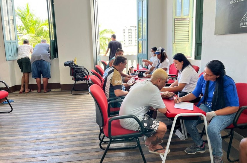 Saúde realiza ação para público em vulnerabilidade social na Casa de Ranquines