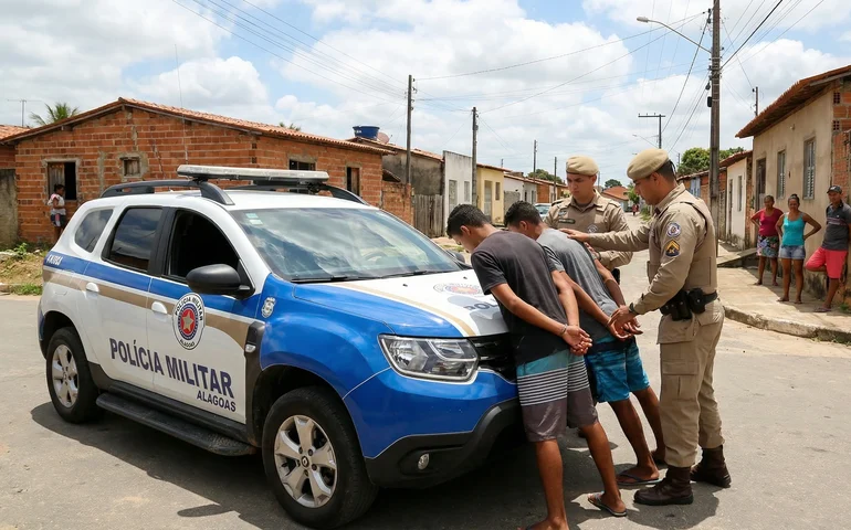 Dupla de Palmeira dos Índios é presa em Arapiraca antes de cometer assalto a comércio