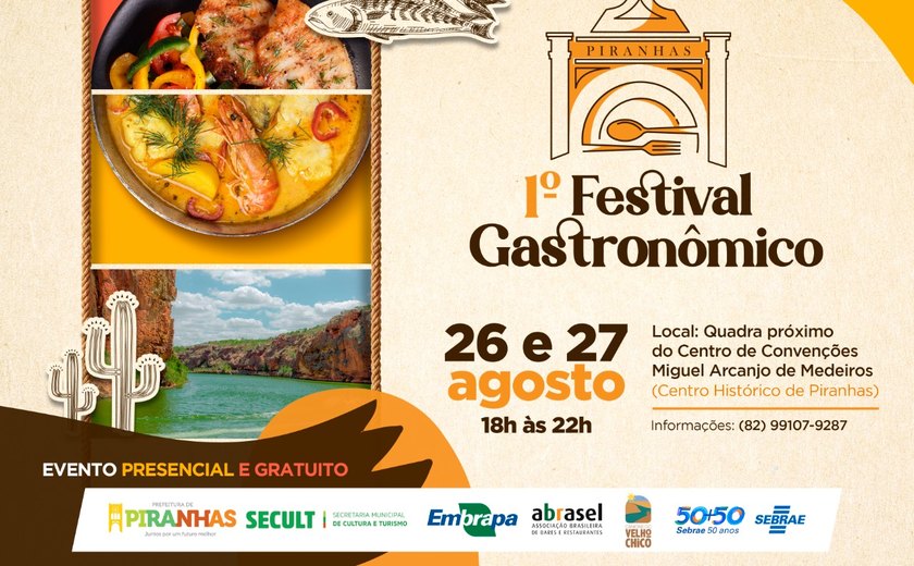 Festival Gastronômico de Piranhas valoriza pequenos negócios e produção da região