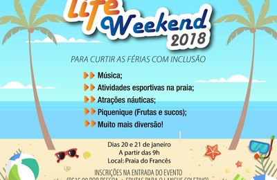 Life Weekend: Secretaria de Esporte e Lazer e Instituto Life Down promovem evento de férias, na Praia do Francês