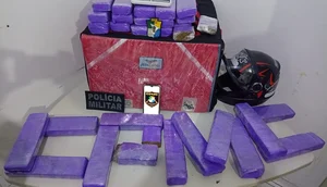 Motociclista é preso por transportar 16 quilos de maconha em mochila de delivery na Grande Aracaju