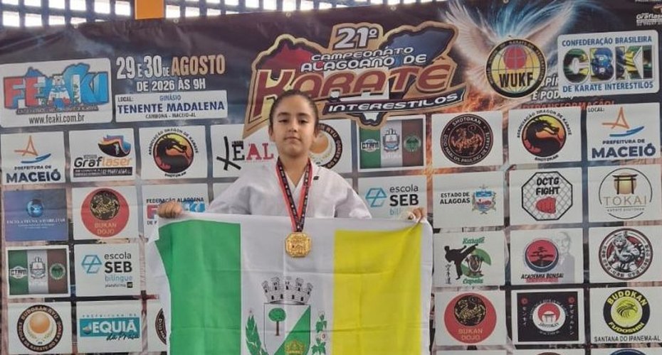 Vitória é campeã no Kata no 21º Campeonato Alagoano de Karatê Interestilos