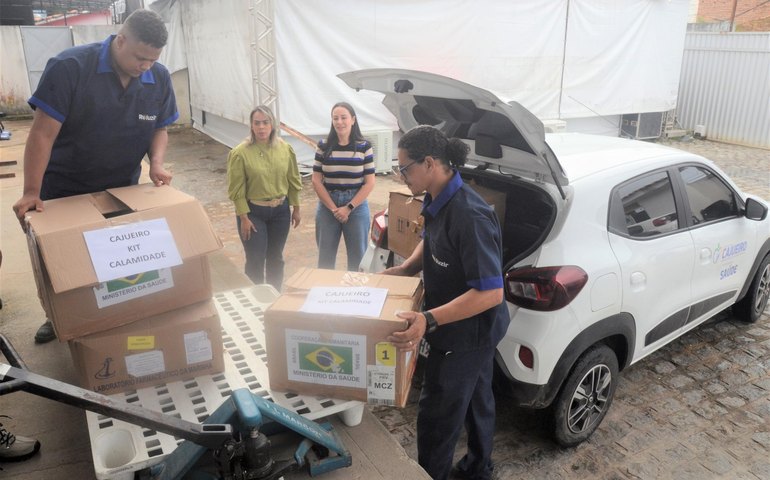 Saúde inicia distribuição dos kits calamidade para municípios afetadas pelas fortes chuvas