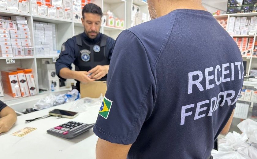 Receita Federal realiza operação contra produtos falsificados em Maceió/AL