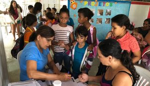 Secretaria de Saúde faz mutirão para crianças e adolescentes da Cabrita / Foto: Prefeitura de São Cristóvão
