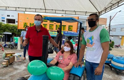 Meio Ambiente de Anadia promove exposição com peças feitas de produtos recicláveis