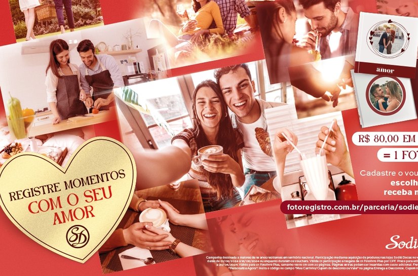 Sodiê Doces e Fotoregistro se unem neste Dia dos Namorados para celebrar o amor