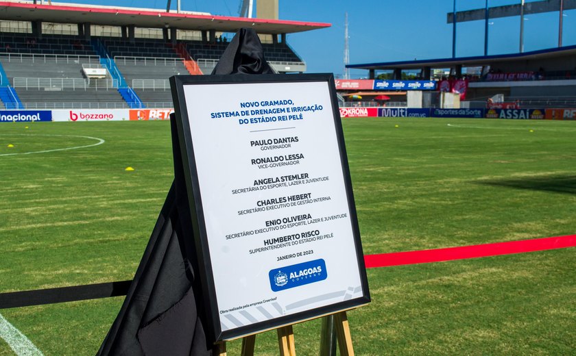 Temporada de futebol 2023 em Alagoas começa com a entrega do novo gramado