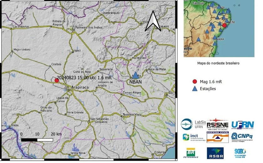 Tremor de Terra assusta moradores de Arapiraca e Craíbas