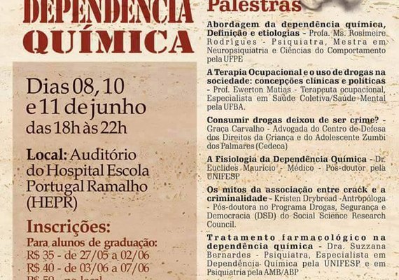Lasd/Alagoas abre inscrições para o 1º Simpósio Alagoano de Dependência Química
