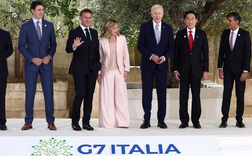 Líderes do G7 debatem combate ao tráfico e imigração em segundo dia de Cúpula na Itália