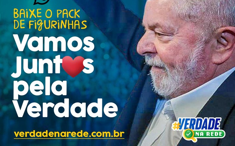 Figurinhas Vamos junt❤️s pela Verdade: baixe o pacote e combata fake news